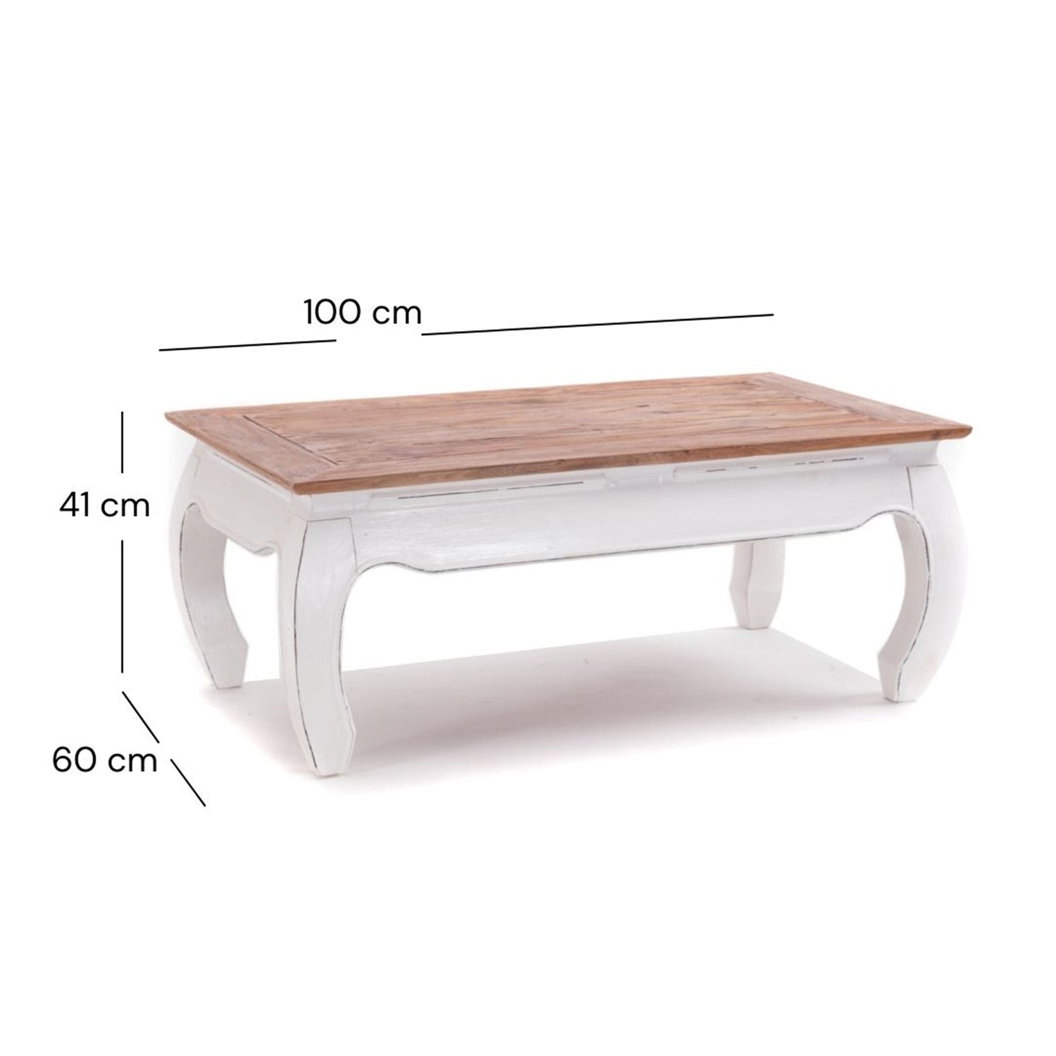 OPIUMTISCH "EAST" | 100x60cm (BxT), Mahagoni | Beistelltisch