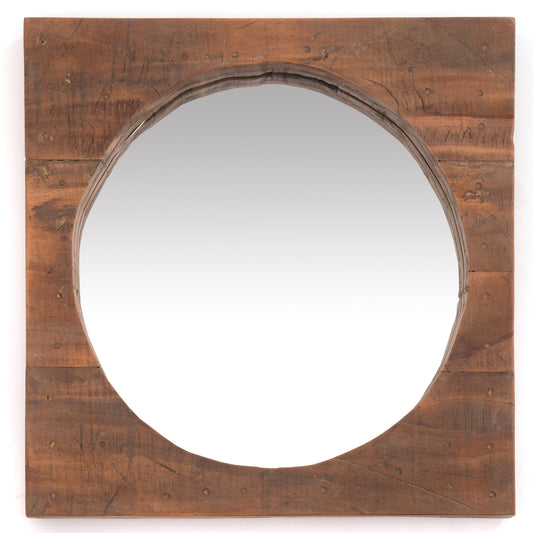WANDSPIEGEL "NATURAL 50" | Massivholz, 50 cm | Holz Spiegel