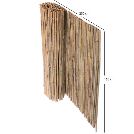 BAMBUSMATTE "LUKATA" | Bambus, 250 cm | Sichtschutz Matte