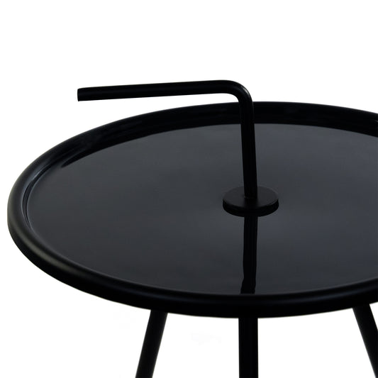 BEISTELLTISCH "INDUSTRIAL" | 33 cm, Metall | Couchtisch mit Griff