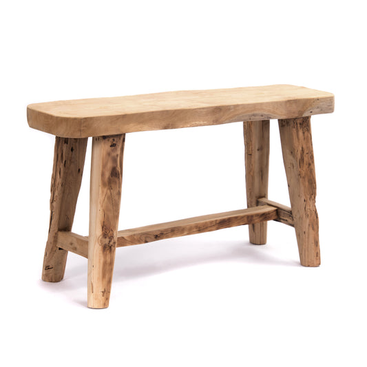 SITZ BÄNKCHEN "COSTA" | Teak, 80 cm | Holzbank, Beistellbank