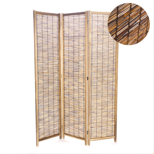 RAUMTEILER "VIVA" | Schilfrohr, 170x120 cm | Natur Paravent
