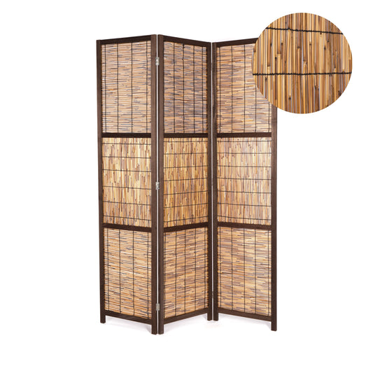 RAUMTEILER "CALA" | Schilfrohr, 170x120 cm | Natur Paravent