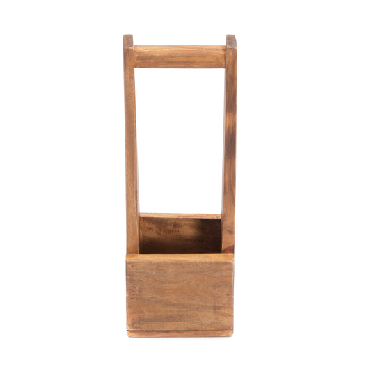 HOLZ FLASCHENHALTER "PORTE" | für 1 Flasche, Mahagoni | Flaschenträger
