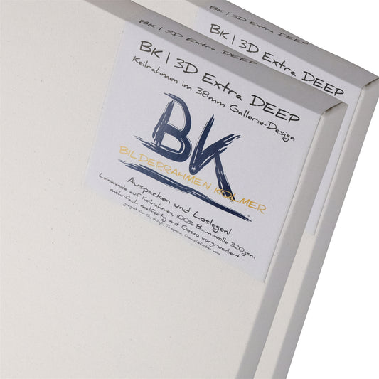 2x BK DEEP EDGE KEILRAHMEN 40x40 cm | Leinwände extra hohen Keilrahmen