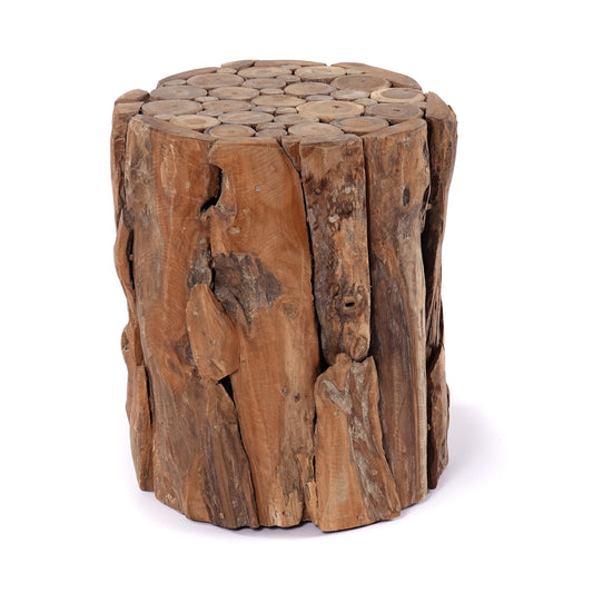 HOLZ SÄULE "MALEA 40" | Treibholz, 40cm | Natur Blumen Podest