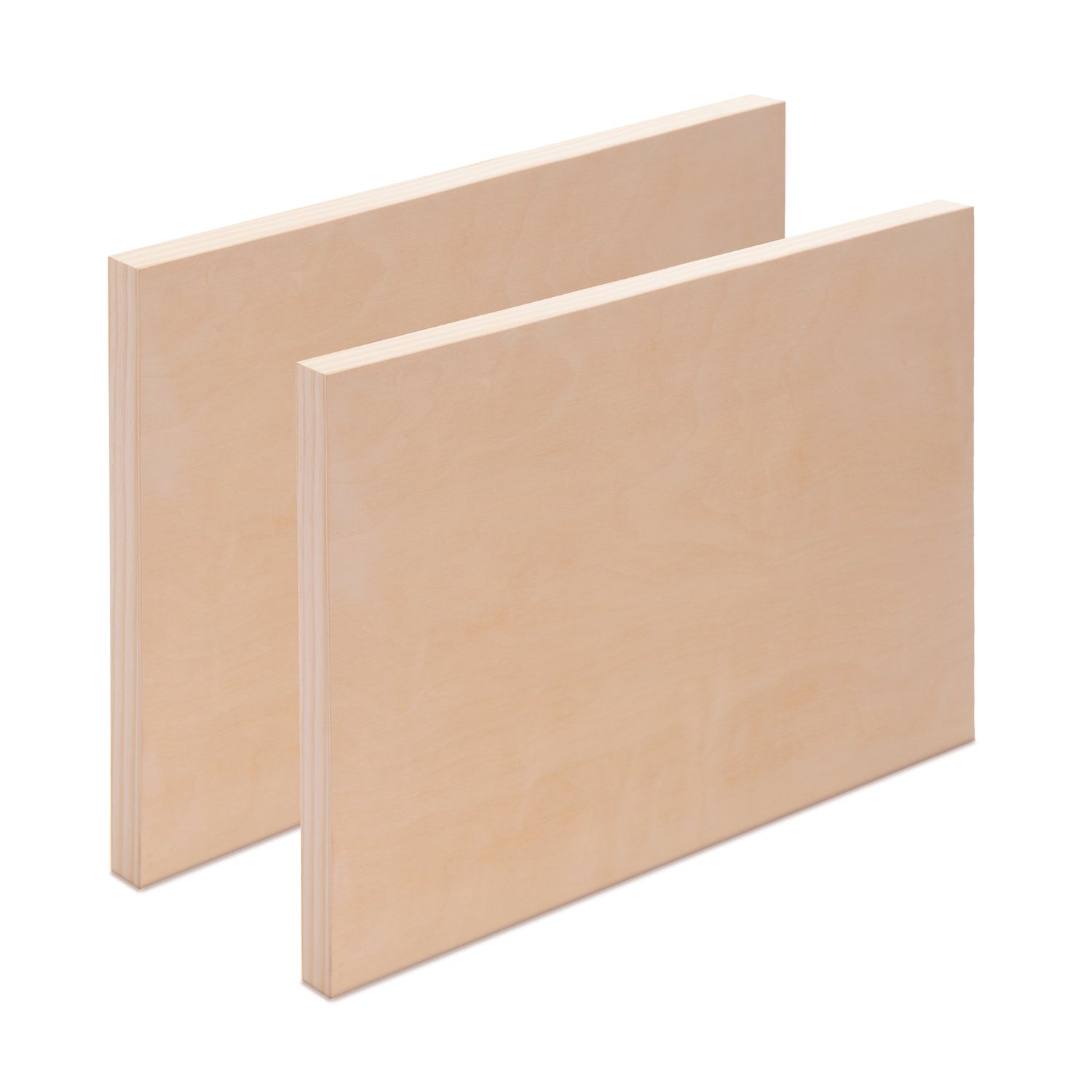 2x HOLZ MALGRUND 20x30 cm | Holz Leinwand, Board zum Malen & Basteln