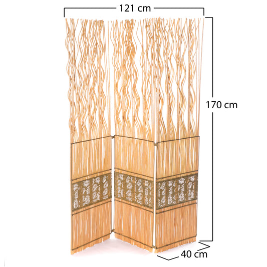 RAUMTEILER "OASE" | Weidenholz, 170x40 cm | Zweige Paravent