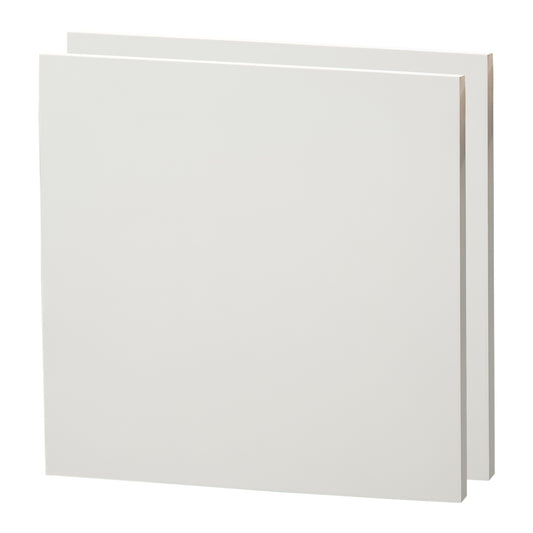 2x HOLZ Malgrund 50x50 cm | Kiefernholz Leinwand, bemalbarer Rahmen