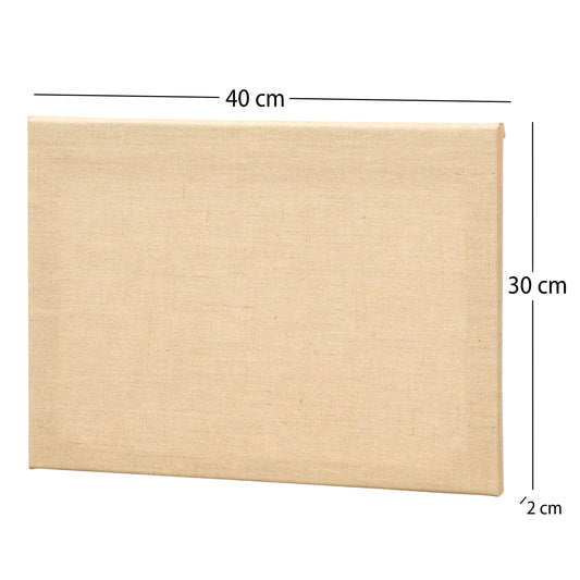 4x ARTIKUM JUTE 30x40cm | bemalungsfertige Leinwände