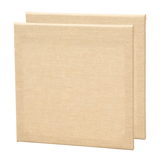 2x ARTIKUM JUTE 50x50cm | bemalungsfertige Leinwände