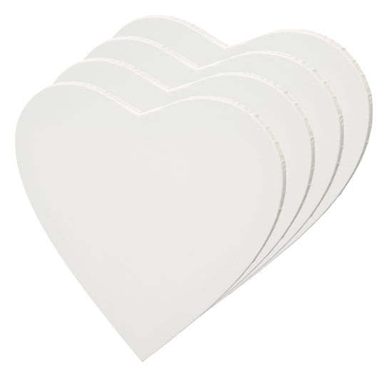 4x ARTIKUM HERZFORM LEINWÄNDE Ø 30 | bespannte Leinwand