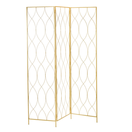 RAUMTEILER "LOUNGE" | Metall, gold, 170x120cm | Paravent