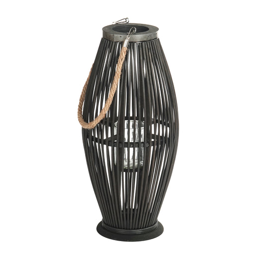 Deko LATERNE "ZYA" | Bambus | Natur Windlicht