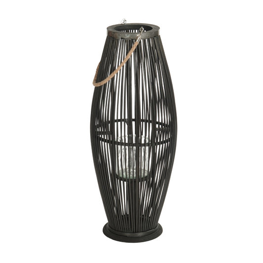 Deko LATERNE "ZYA" | Bambus | Natur Windlicht