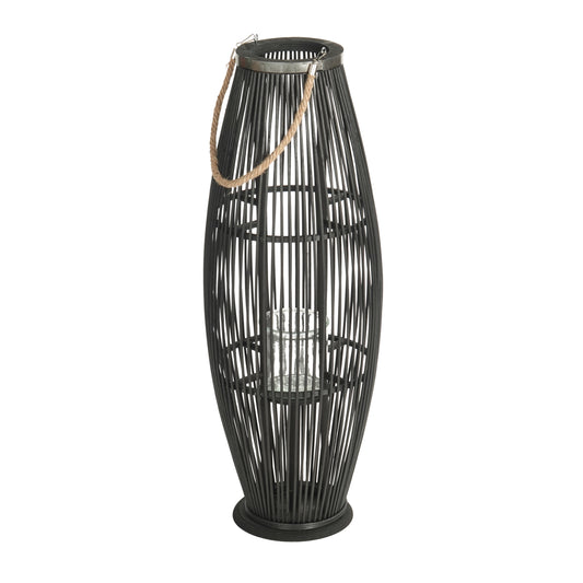 Deko LATERNE "ZYA" | Bambus | Natur Windlicht