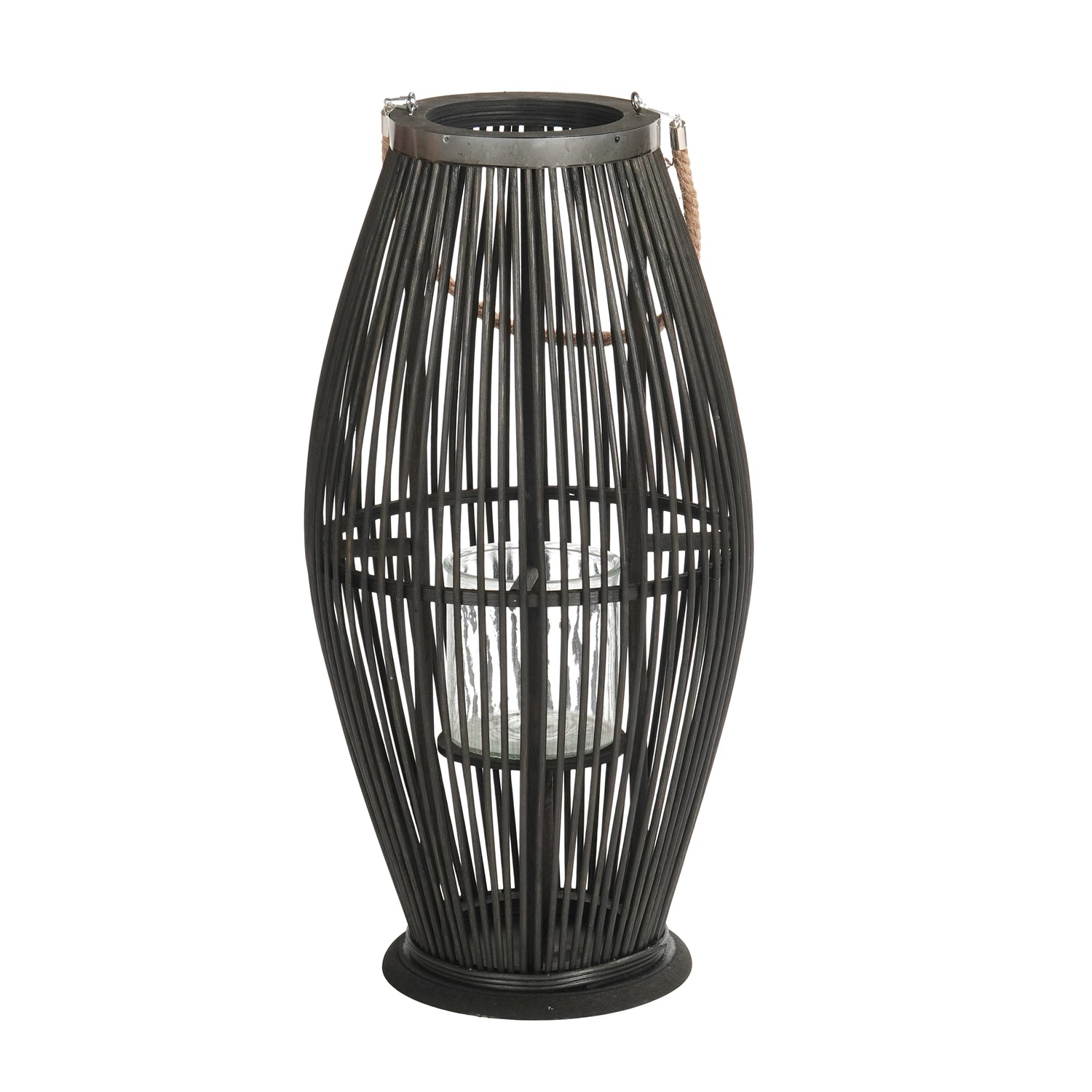 Deko  LATERNE "ZYA" |  Bambus | Natur Windlicht