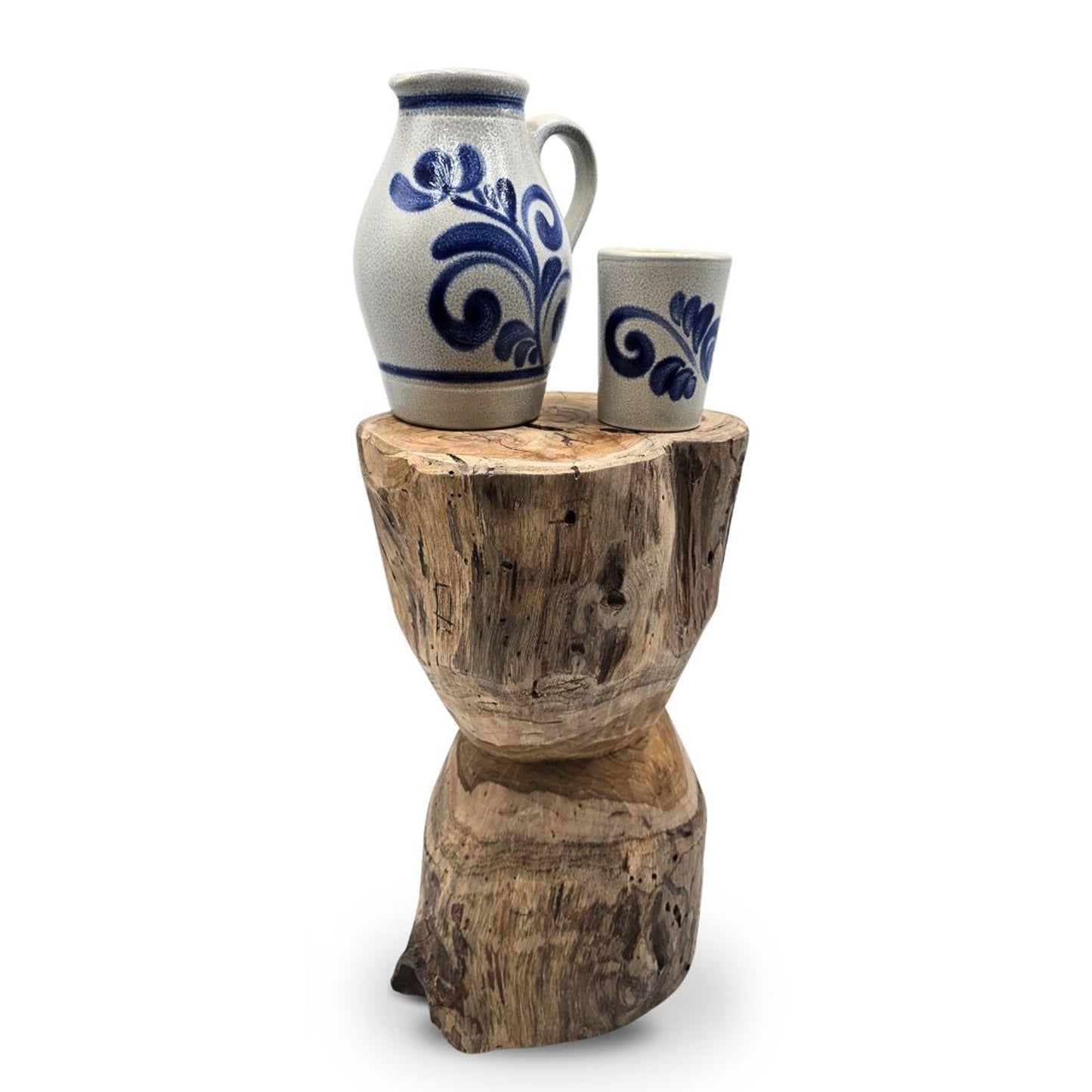 BEISTELLTISCH "MESH" | Teak | Holz Blumen Hocker, Nachttisch