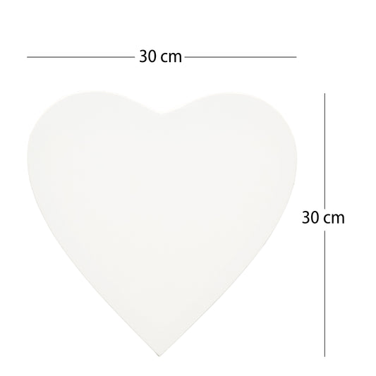 1x ARTIKUM HERZFORM LEINWAND Ø 30 | bespannte Leinwand