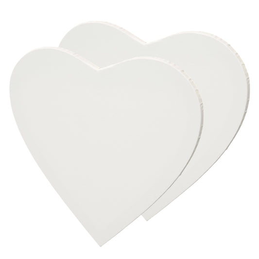 2x ARTIKUM HERZFORM LEINWÄNDE Ø 30 | bespannte Leinwand