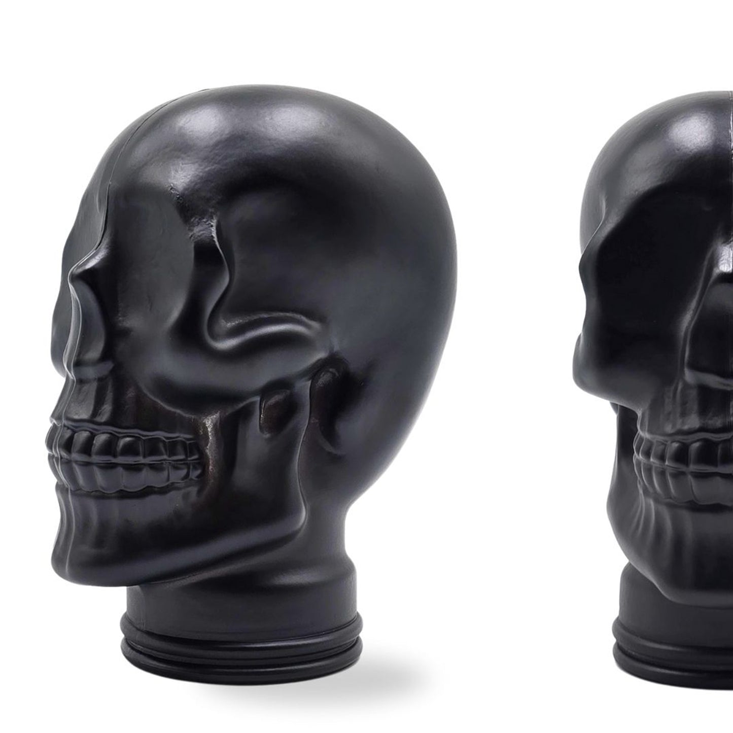 Glas KOPFHÖRERSTÄNDER TOTENKOPF| 26cm Glaskopf Skulptur