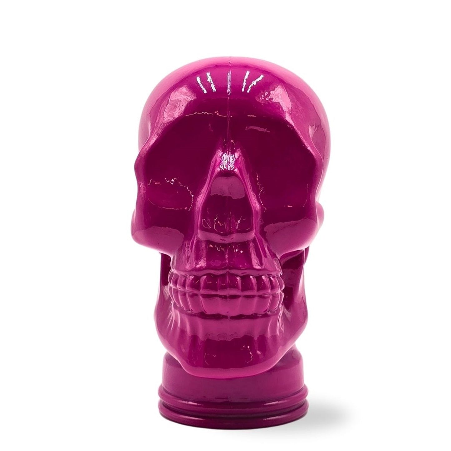 Glas KOPFHÖRERSTÄNDER TOTENKOPF| 26cm Glaskopf Skulptur