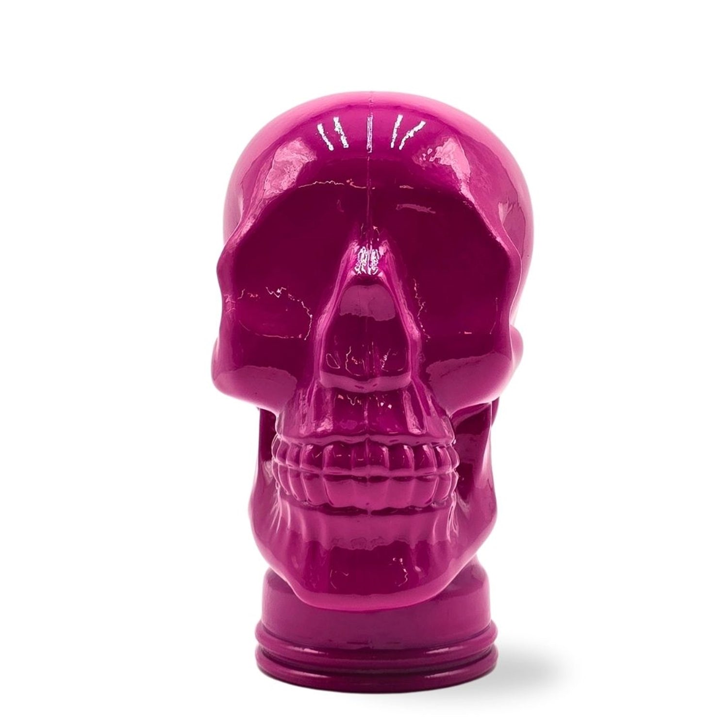 Glas KOPFHÖRERSTÄNDER TOTENKOPF| 26cm Glaskopf Skulptur