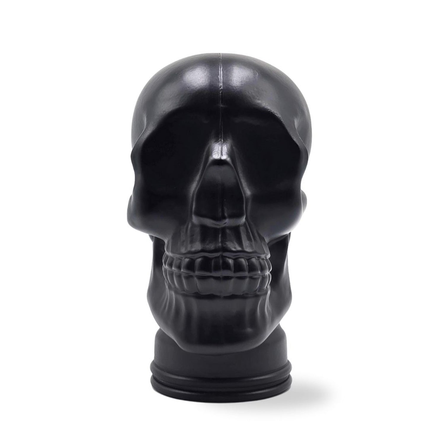 Glas KOPFHÖRERSTÄNDER TOTENKOPF| 26cm Glaskopf Skulptur