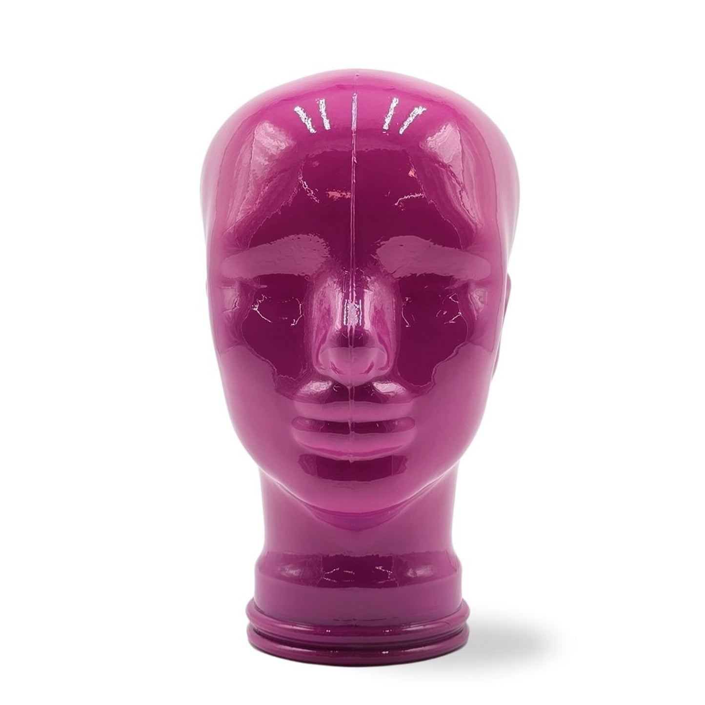 Glas KOPFHÖRERSTÄNDER voll Glanz + matt | 29cm Glaskopf Skulptur