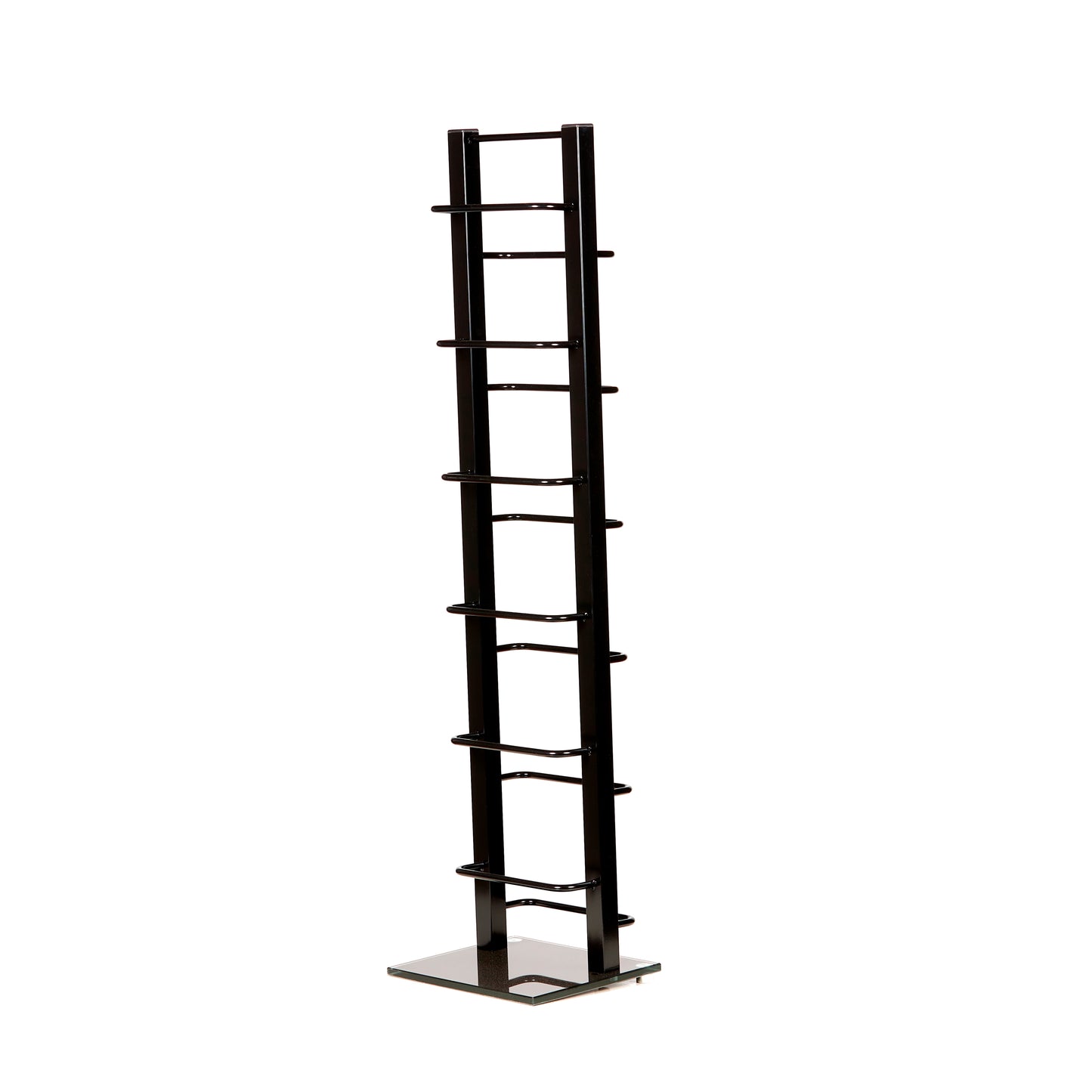 DESIGN CD STÄNDER "TOWER" | schwarz, 92 cm, Metall | für 85 CDs
