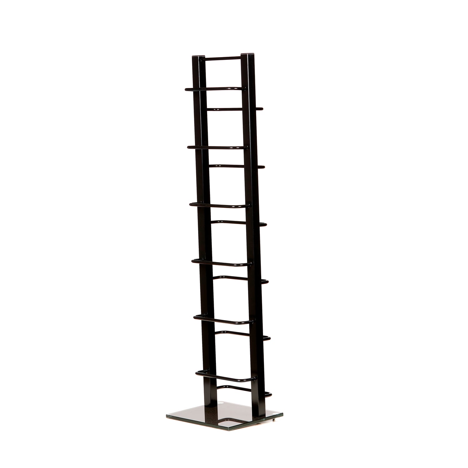DESIGN CD STÄNDER "TOWER" | schwarz, 92 cm, Metall | für 85 CDs