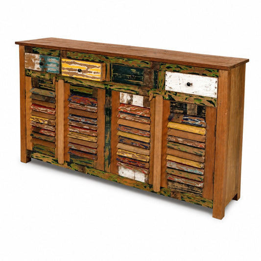 SIDEBOARD "RIO" | 180 cm, Bunt | Kommode mit 4 Türen & Schubladen