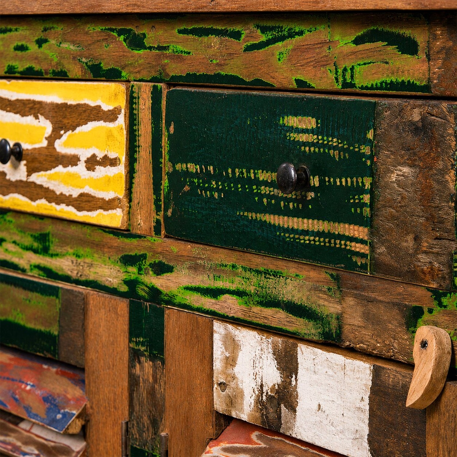 SIDEBOARD "RIO" | 180 cm, Bunt | Kommode mit 4 Türen & Schubladen