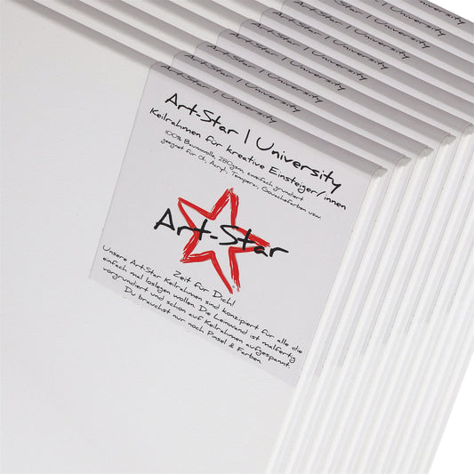 10 ART-STAR Leinwand | 40x80 cm | auf Keilrahmen, 100% Baumwolle