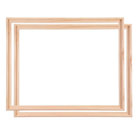 2 SCHATTENFUGENRAHMEN für KEILRAHMEN 50x60cm | Rahmen für Leinwände