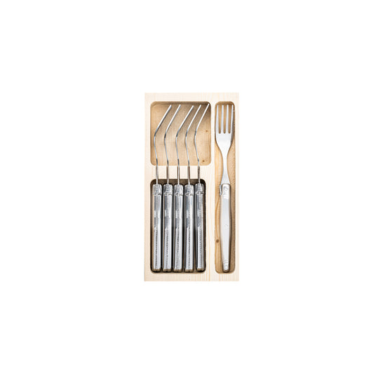 LAGUIOLE GABEL-SET "PREMIUM LINE" | Edelstahl | 6 Gabeln