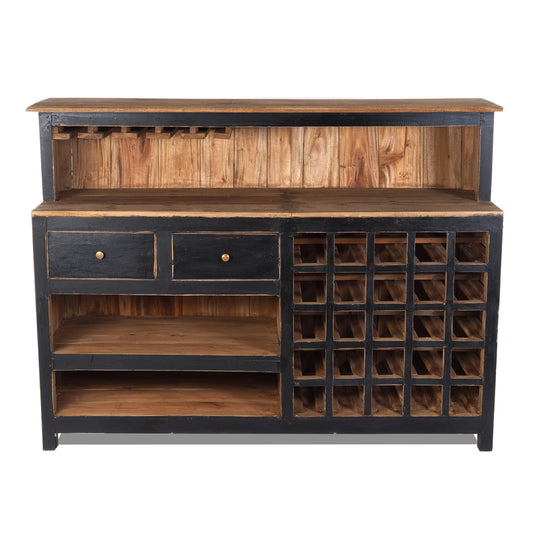 BARSCHRANK "PUREWOOD" | 150x110x55cm (BxHxT), Hausbar, Verkaufstresen