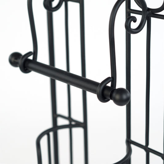 VINTAGE TOILETTENROLLENSTÄNDER "ADORNO" | 72 cm, schwarz