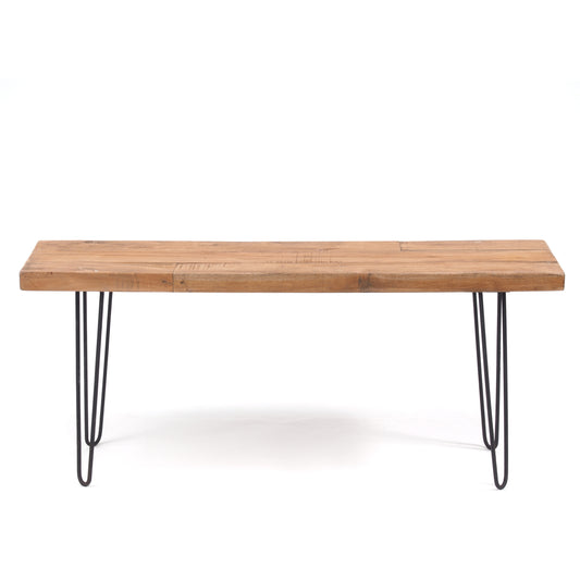 SITZBANK "BOHLE" | 120 cm, Mahagoni, mit Gestell | Beistellbank