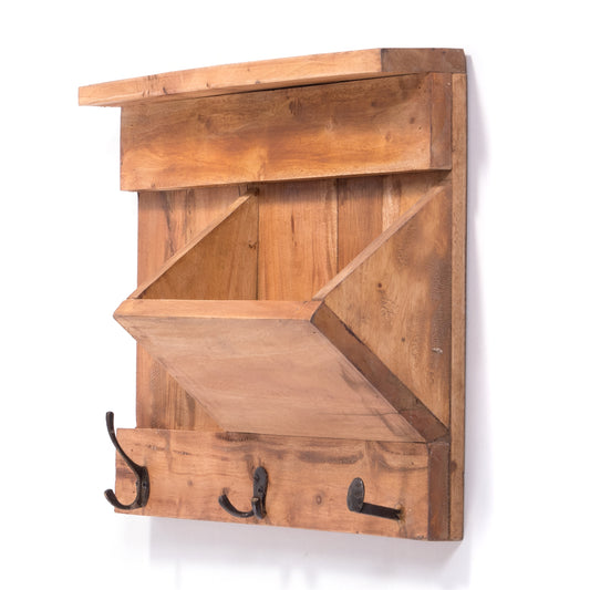 SCHLÜSSELBRETT "NATURA 50" | 50x35x13cm (BxHxT), Staufach | Garderobe