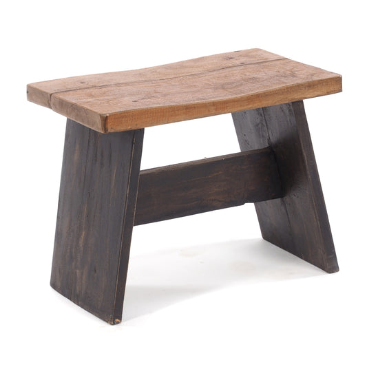 SITZBÄNKCHEN "SCHEMEL 40" | Mahagoni, 31x40x25cm | Fußhocker
