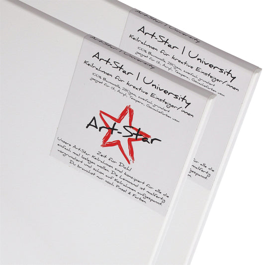 2 ART-STAR UNIVERSITY KEILRAHMEN 60x80 cm | blanko Leinwände zum malen