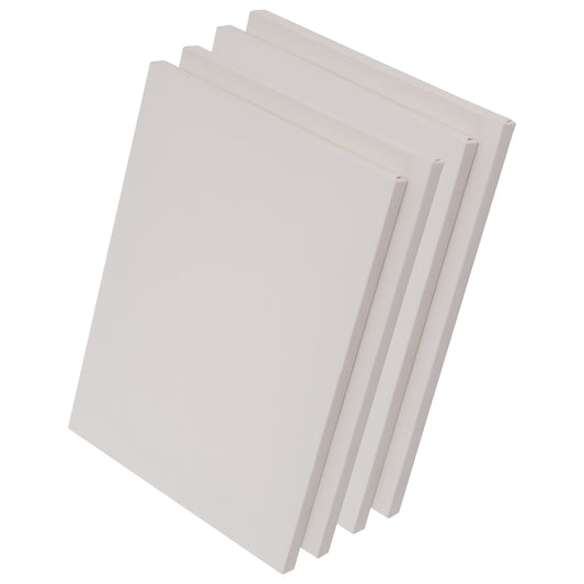 4 LEINWÄNDE PURIST 30x40cm | blanko Keilrahmen mit Leinwand, malfertig