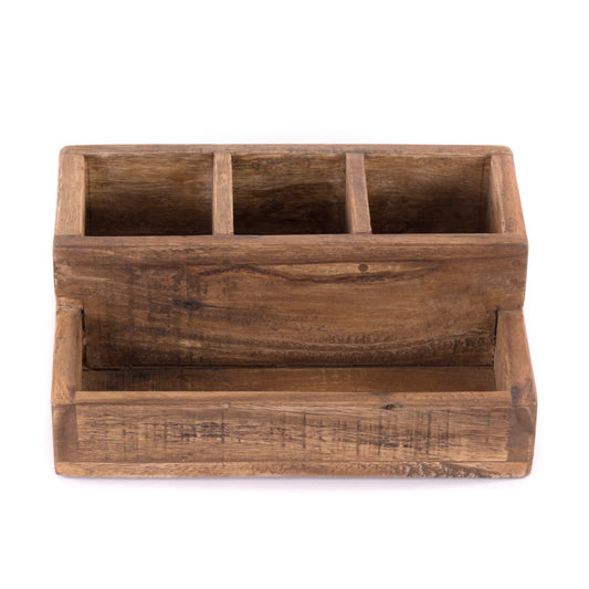 SCHREIBTISCH ORGANIZER "LEPUS" | Mahagoni | Stiftehalter