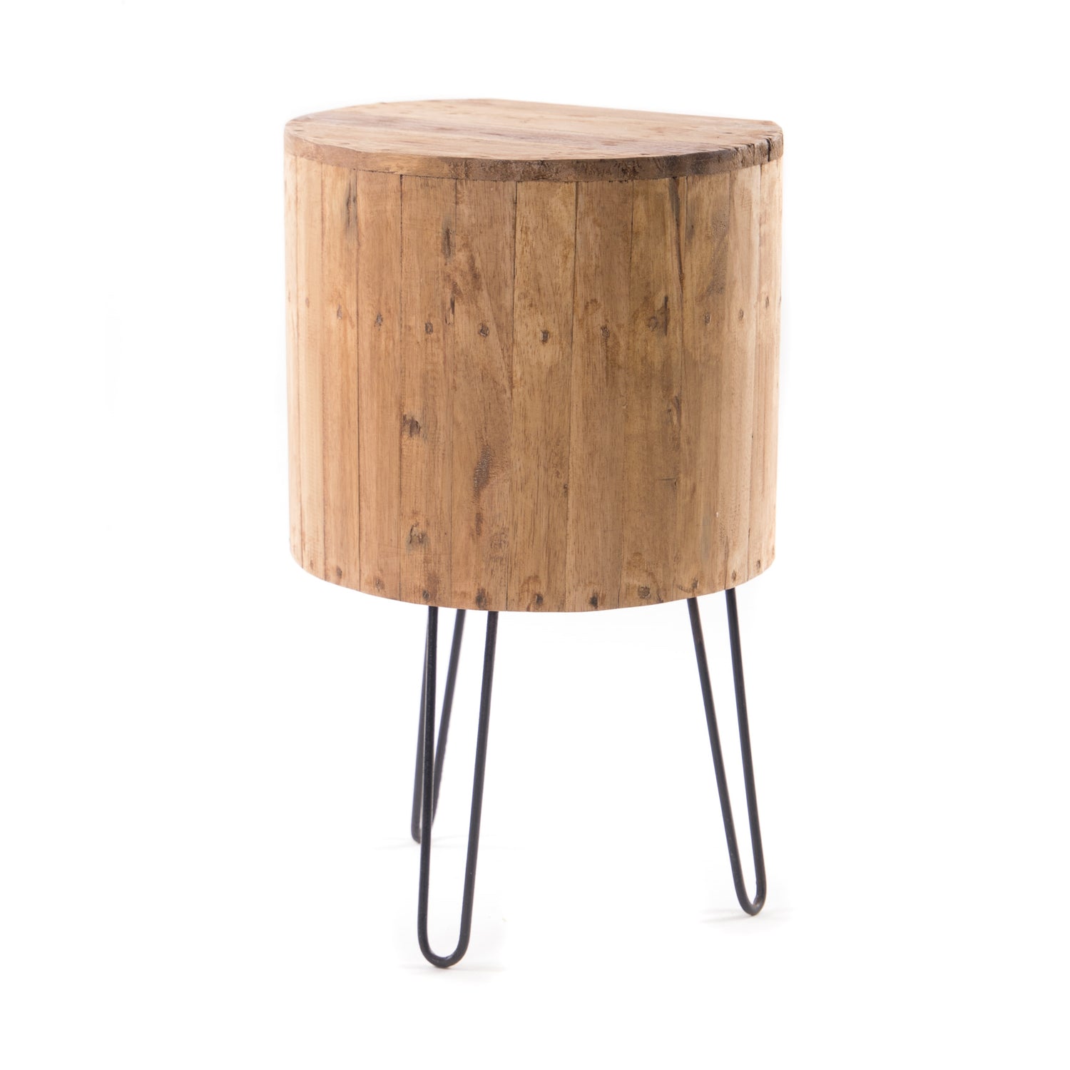 NACHTTISCH "COSTA" | Mahagoni & Teak, 65 cm | Holz Beistelltisch