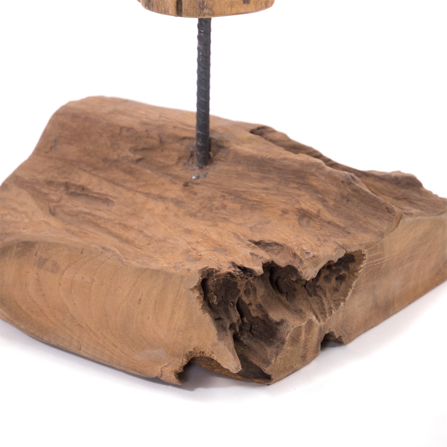 HOLZ SKULPTUR "ROOTS 100" | Wurzelholz rustikal | Teakskulptur